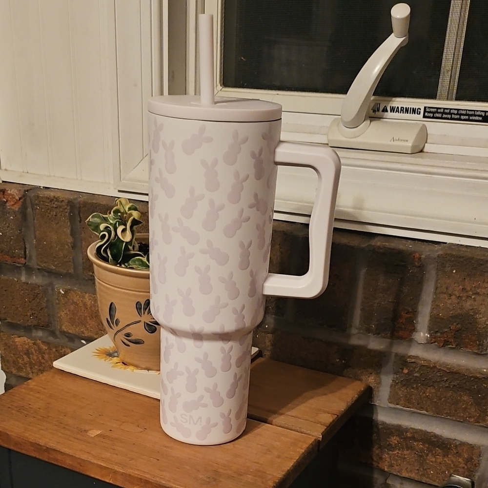 Charming Pink Bunny Mug with Handle